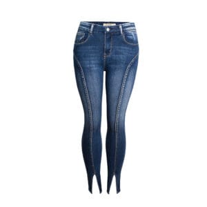 Trendy High Quality Washed Nine-Point Jeans