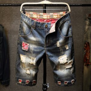 Europe and America Vintage Style Slim Denim Jeans for Men