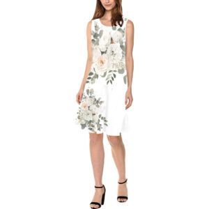 Sleeveless Splicing Shift Dress