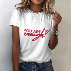 Women's 100% Cotton Enough T-Shirt