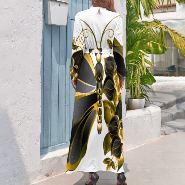 Butterfly Long Elegant Dress - Image 3