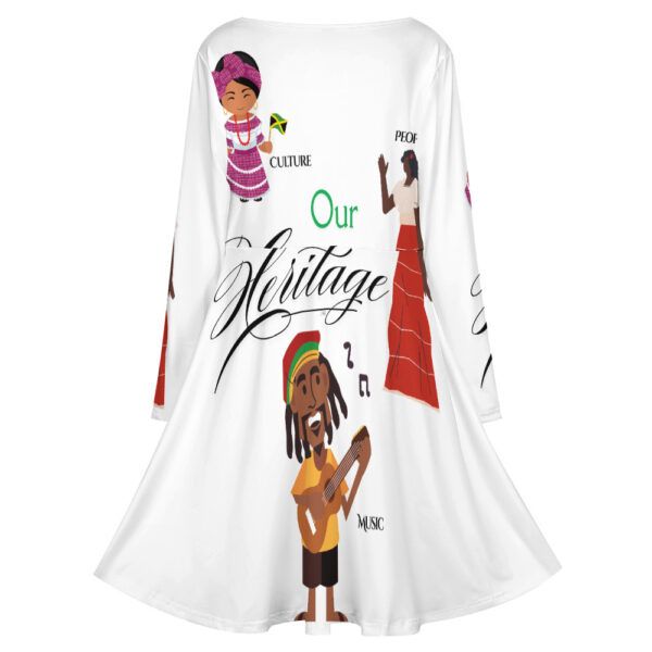 Oversized V-neck dress - Image 5