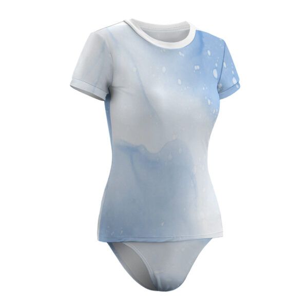 Short Sleeve Two Piece Bikini Swimsuit - Image 10