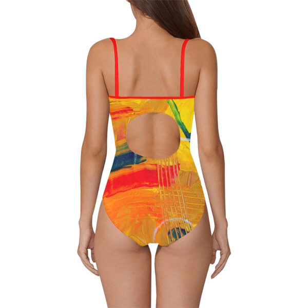 Colourful Slip One Piece Swimsuit - Image 4