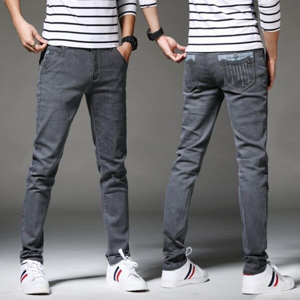 Men Distressed Skinny Denim Jeans - Image 4