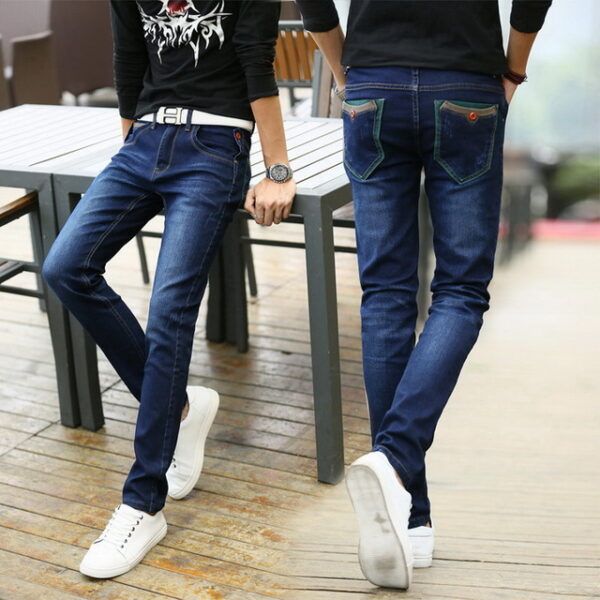 Men Distressed Skinny Denim Jeans - Image 10