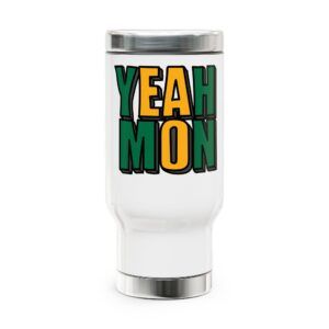Yeah Mon Travel Mug with Handle, 14oz