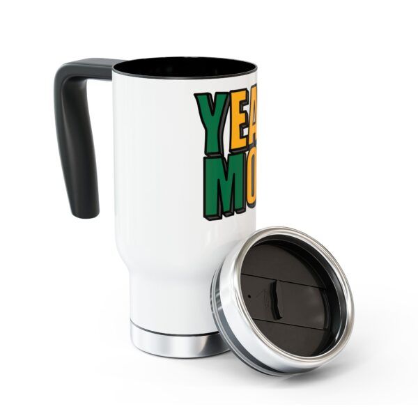 Yeah Mon Travel Mug with Handle, 14oz - Image 4