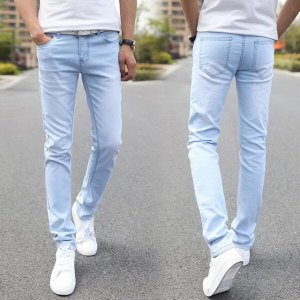 Men Distressed Skinny Denim Jeans - Image 8