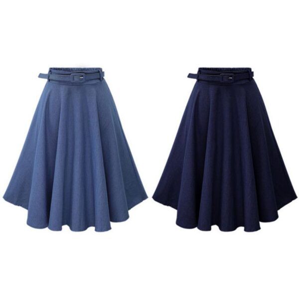 Women Denim Jeans A line Skirt - Image 2