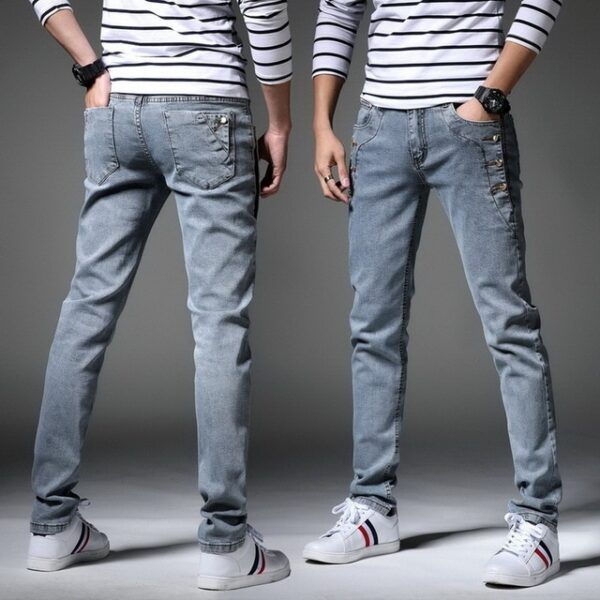Men Distressed Skinny Denim Jeans - Image 13