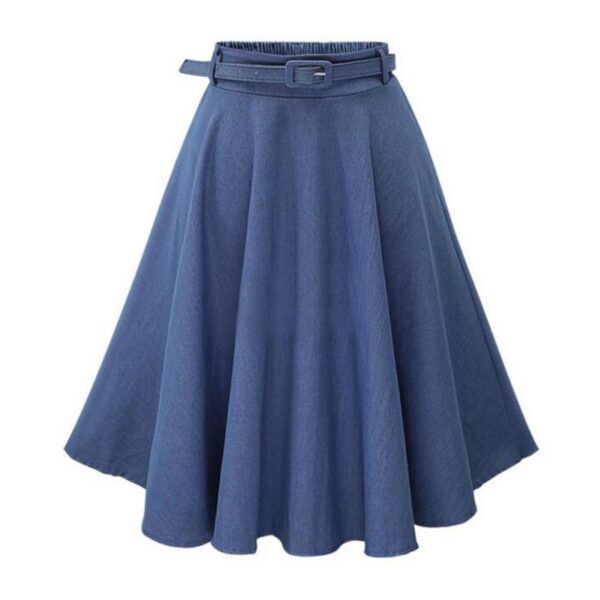 Women Denim Jeans A line Skirt - Image 3