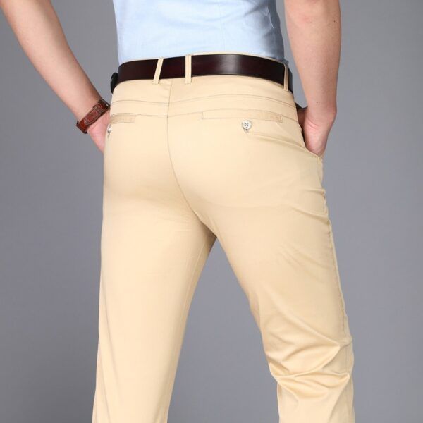 Men Fashionable Stretch Slim Fit Long Pants - Image 5