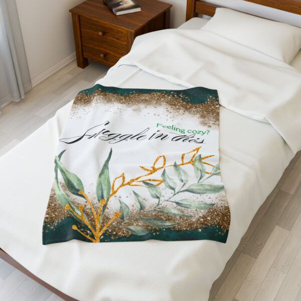 Cozy Velveteen Plush Blanket, Snuggle in This - Image 2