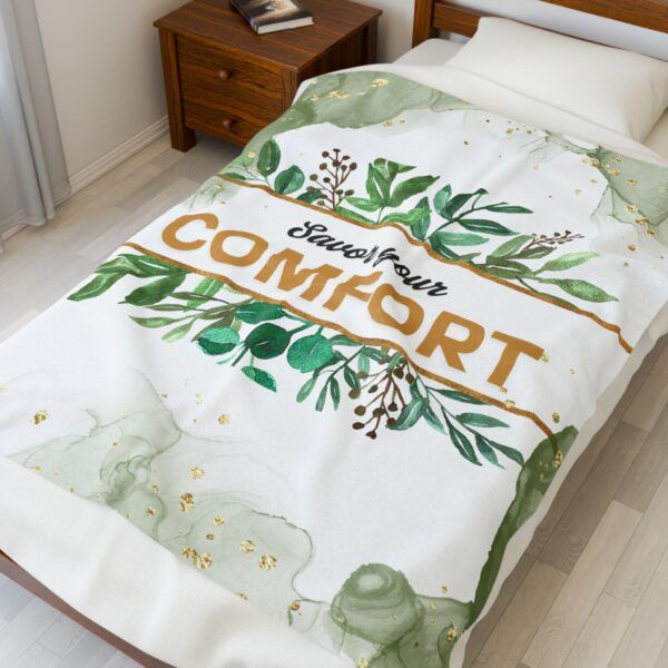 Velveteen Plush Blanket Savor Your Comfort - Image 2