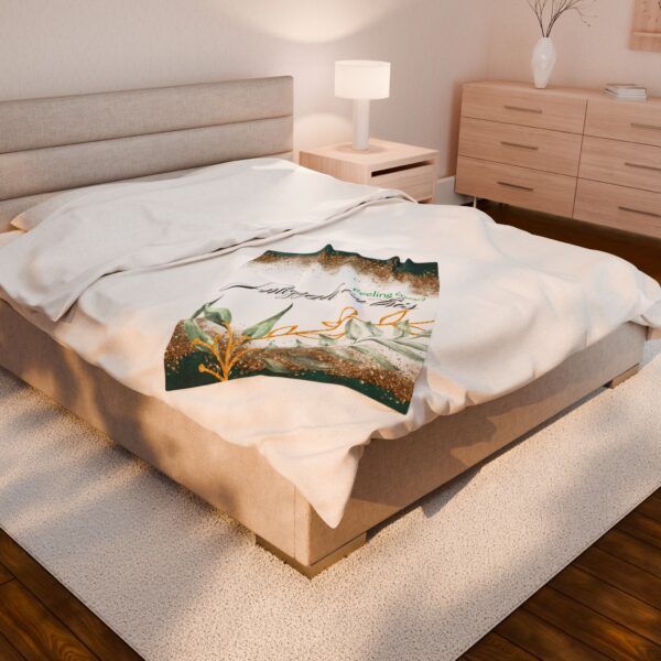 Cozy Velveteen Plush Blanket, Snuggle in This - Image 3