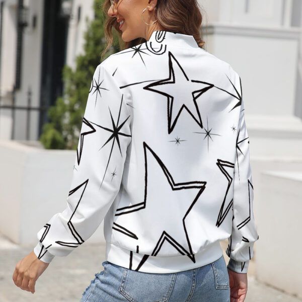 Long Sleeve Women Zipper Jacket - Image 3
