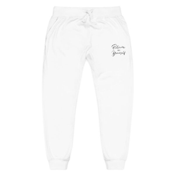Cozy Embroidered Fleece Sweatpants