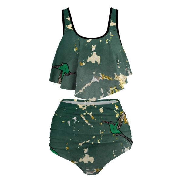 High Waist Flounce Bikini Swimsuit (XL) - Image 2