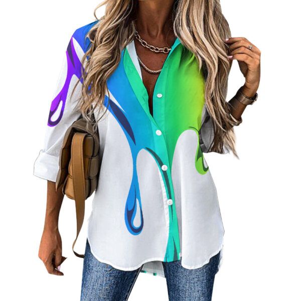 Multi-color Water Drop Blouse - Image 5
