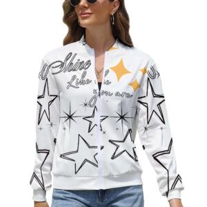 Long Sleeve Women Zipper Jacket