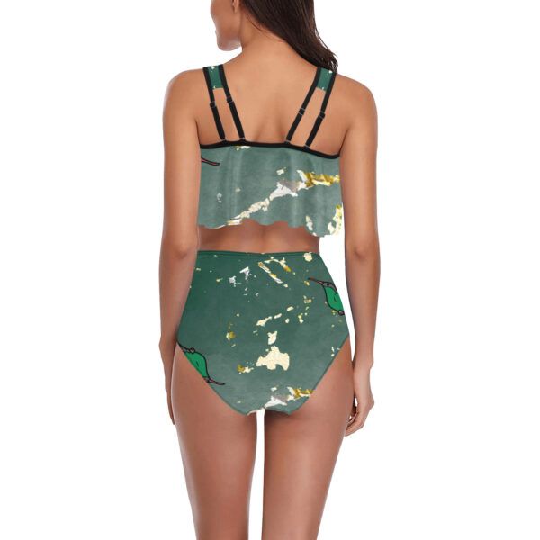 High Waist Flounce Bikini Swimsuit - Image 2