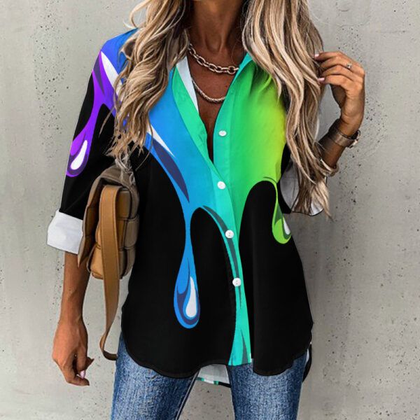 Multi-color Water Drop Blouse - Image 8