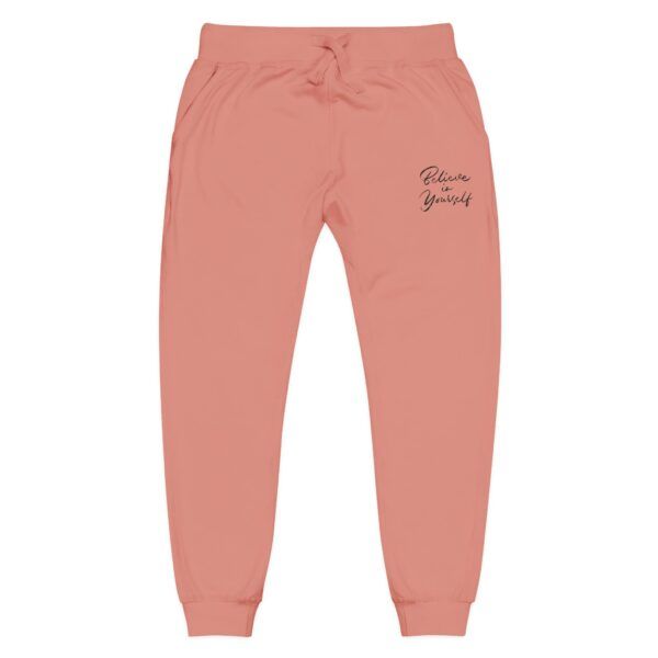 Cozy Embroidered Fleece Sweatpants