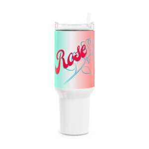 Stylish Rose Tumbler, 40oz - Image 1
