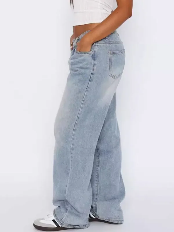 Wide Leg Jeans with Pockets - Image 5