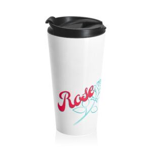 Rose DesignTravel Mug - Image 3