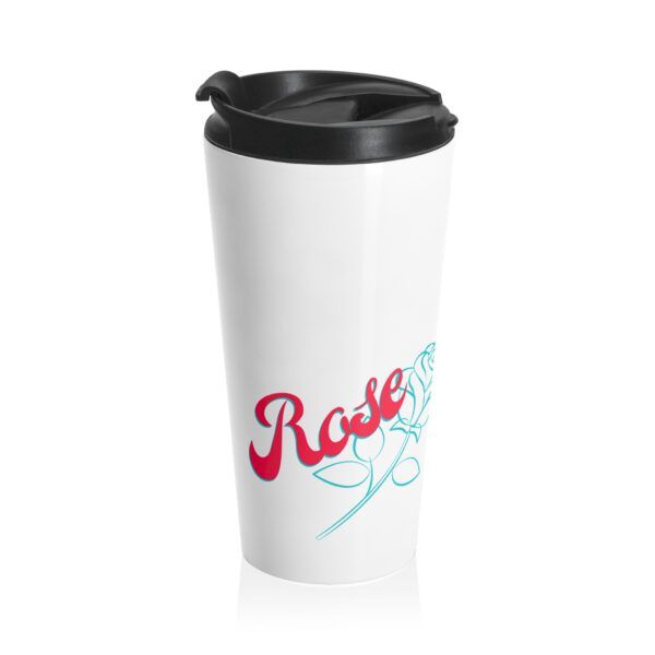 Rose DesignTravel Mug - Image 3