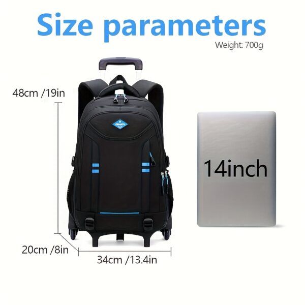 Heavy-Duty 7.4gal Backpack with Detachable Wheel
